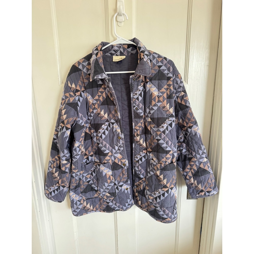 Universal Thread patchwork quilted jacket size large